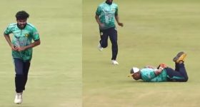 Watch :  ఇదెక్కడి క్యాచ్ రా నాయనా... వీపుతో కూడా పడతారా..