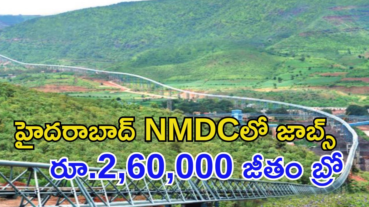 NMDC LIMITED: డిగ్రీ పాసైతే చాలు భయ్యా.. రూ.2,60,000 జీతంతో ఉద్యోగాలు.. డోంట్ మిస్