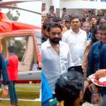 Shreyas Iyer :   హీరో రేంజ్ లో  దిగిన సర్పంచ్ సాబ్ .. ఏకంగా హెలికాప్టర్  తోనే