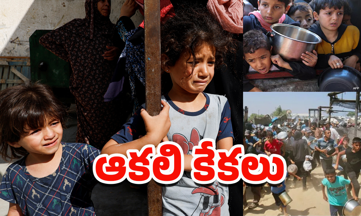 Gaza: గాజాలో చిన్నారుల ఆకలి కేకలు.. కన్నీళ్లు పెట్టిస్తున్న దృశ్యాలు