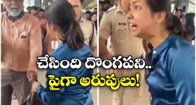 Watch Video: టికెట్ లేని ప్రయాణం.. పైగా  అధికారులపై కస్సున లేస్తోంది!