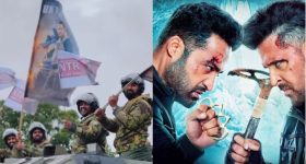 Jr.NTR Fans: యుద్ధ ట్యాంకర్లతో ర్యాలీ ... ఇదెక్కడి మాస్ క్రేజ్ రా బాబు!